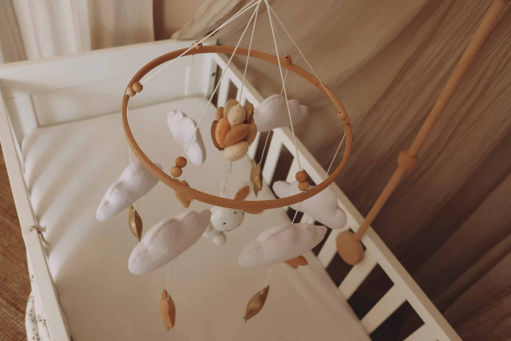 Handmade Bunny baby mobile