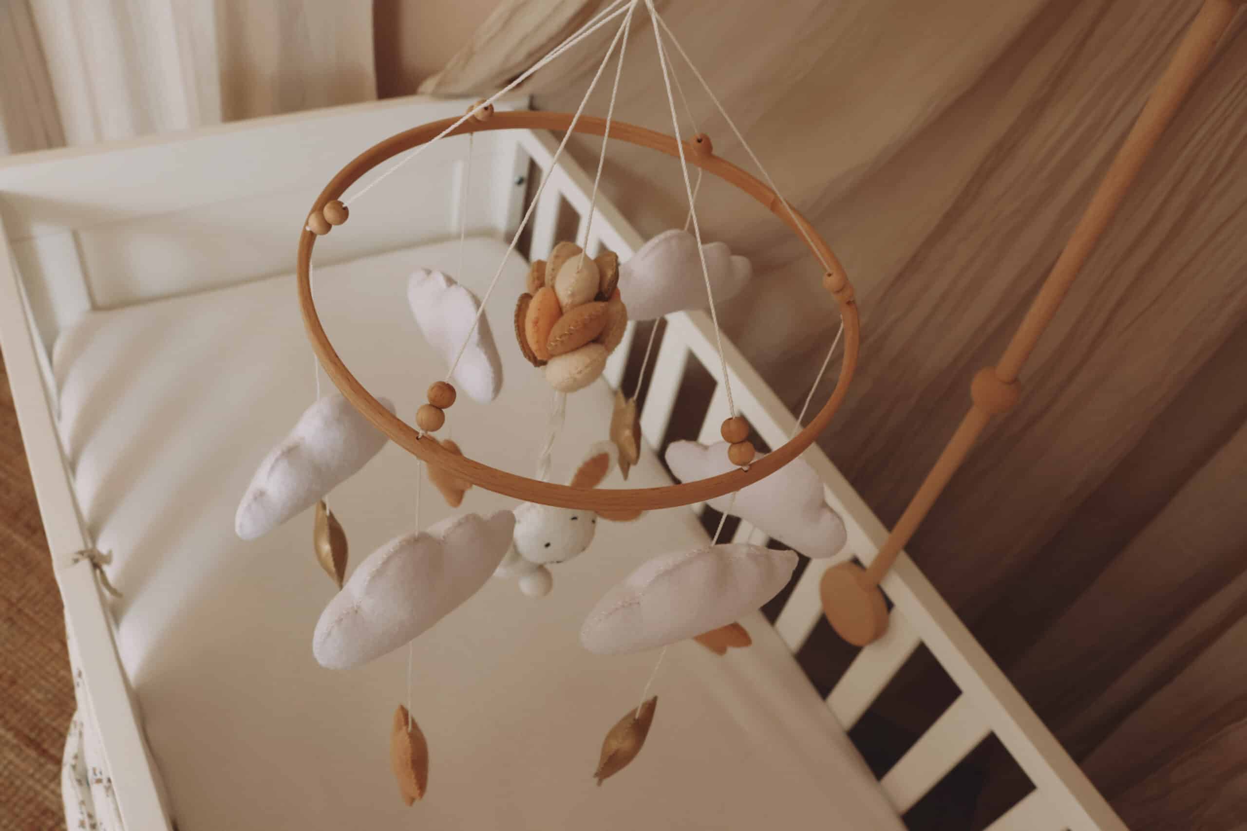 Handmade Bunny baby mobile