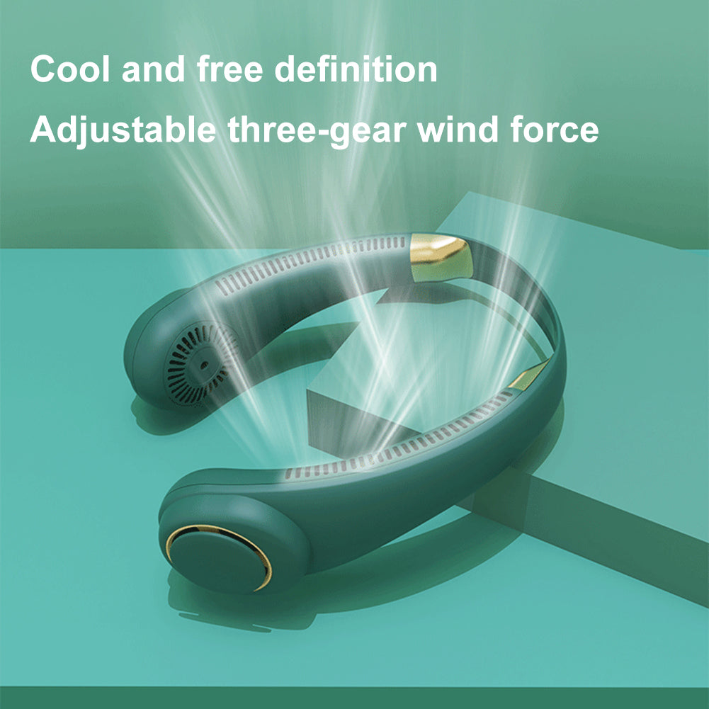CoolBreeze™ Bladeloze Nekventilator – Handenvrije Verkoeling