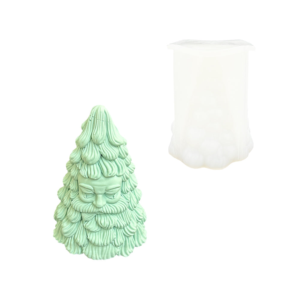 Silicone mould bearded Santa Claus-0