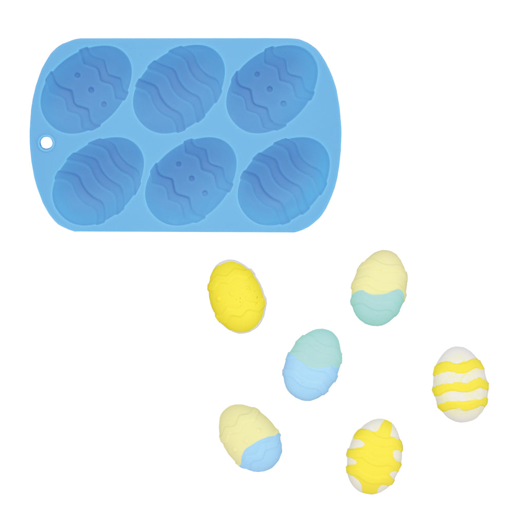Silicone mould half eggs (6 pcs)-0