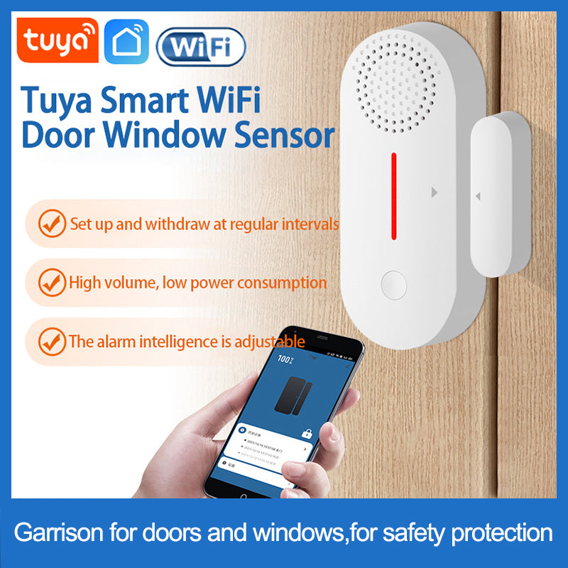 Tuya Smart WiFi Wireless Door/Window Alarm System