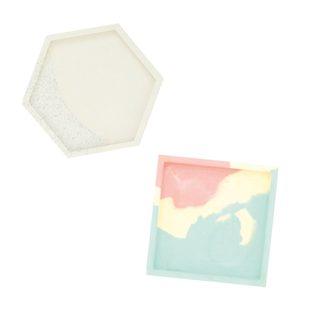 Jesmonite AC100 mini kit – coasters classic-3