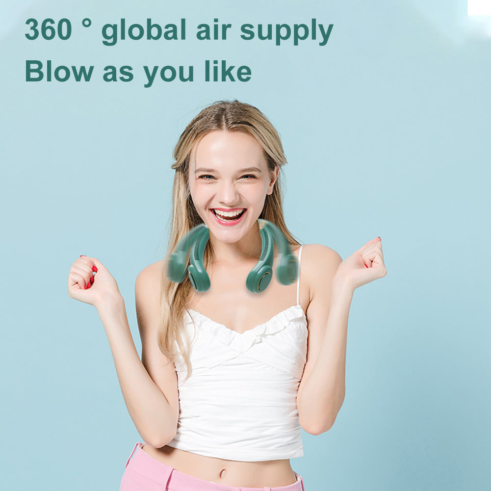 CoolBreeze™ Bladeloze Nekventilator – Handenvrije Verkoeling
