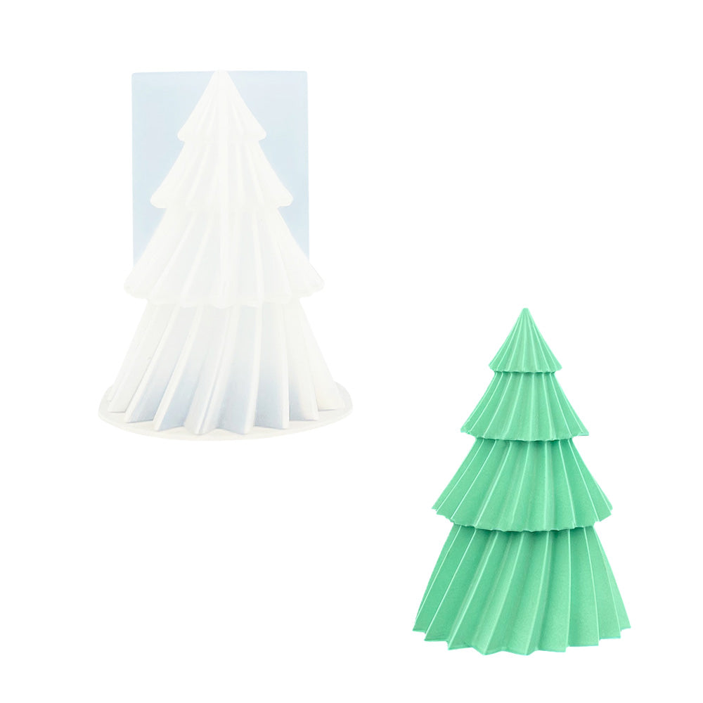 Silicone mould rotating Christmas tree M-0